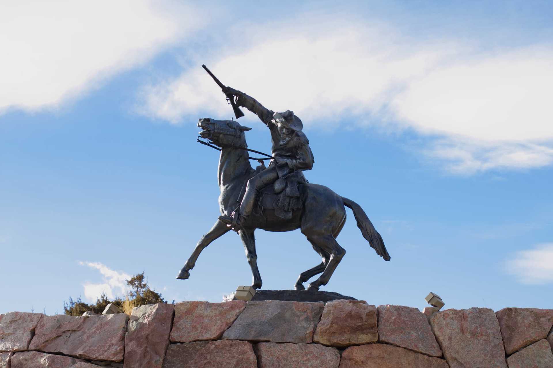 Buffalo Bill statue in Cody, Wyoming.
